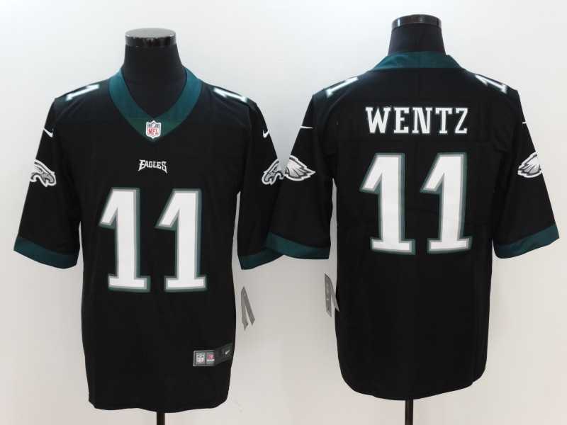 Nike Limited Philadelphia Eagles #11 Carson Wentz Black Vapor Untouchable Jersey,We sell and wholesale Nike Limited Philadelphia Eagles #11 Carson Wentz Black Vapor Untouchable Jersey on line form chian!
